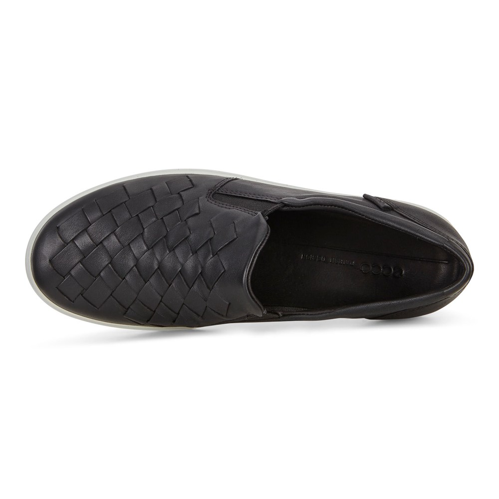 Womens Sneakers - ECCO Soft 7 - Black - 1580QPVDX